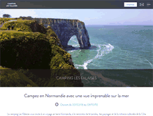 Tablet Screenshot of campinglesfalaises.com